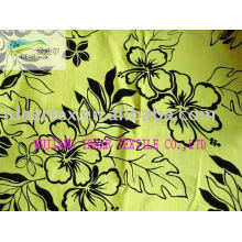 Slub Satin Flocked Fabric for Cushion Cover